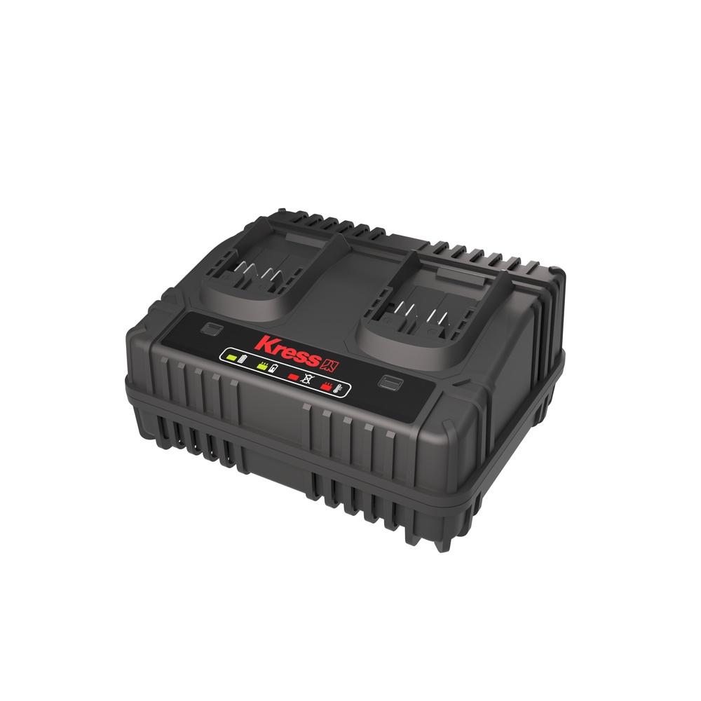 Laddare med dubbla portar - KRESS - 20 Volt