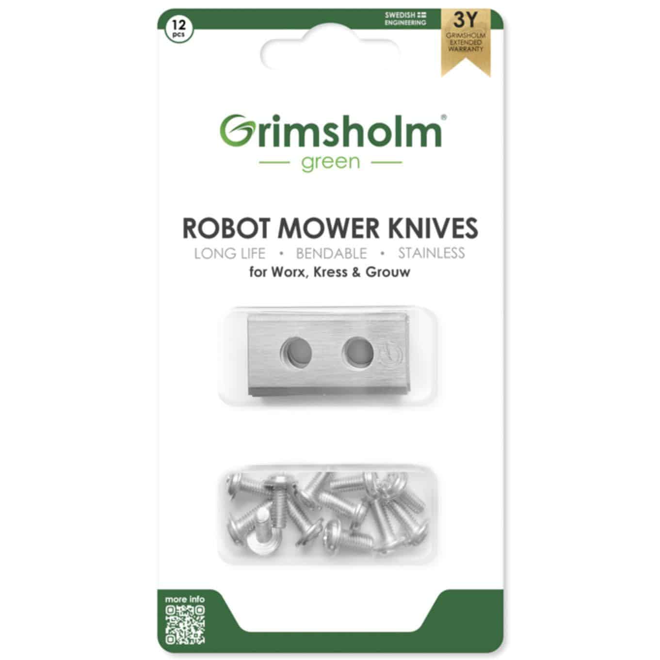 Grimsholm Knivar - Worx, Kress, Grouw, LandXscape 12-pack