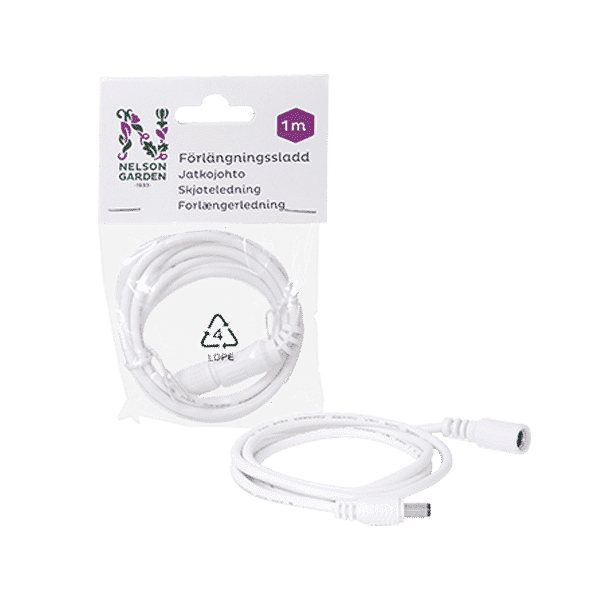 Förlägningssladd till växtbelysning för hydroponisk odling från Nelson Garden