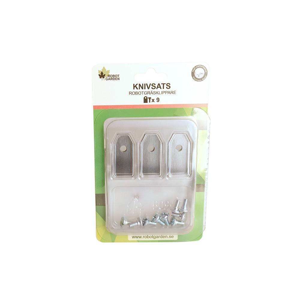 9-pack knivblad till robotgräsklippare från RobotGarden