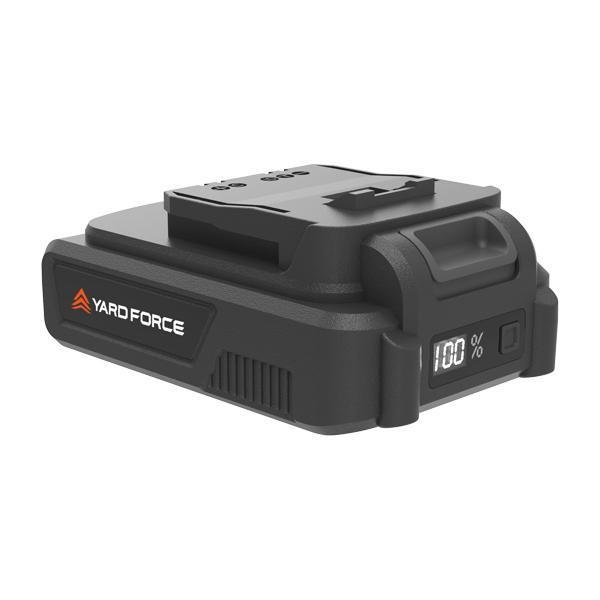 YardForce 20v batteri med 2 ampere till trädgårdsredskap